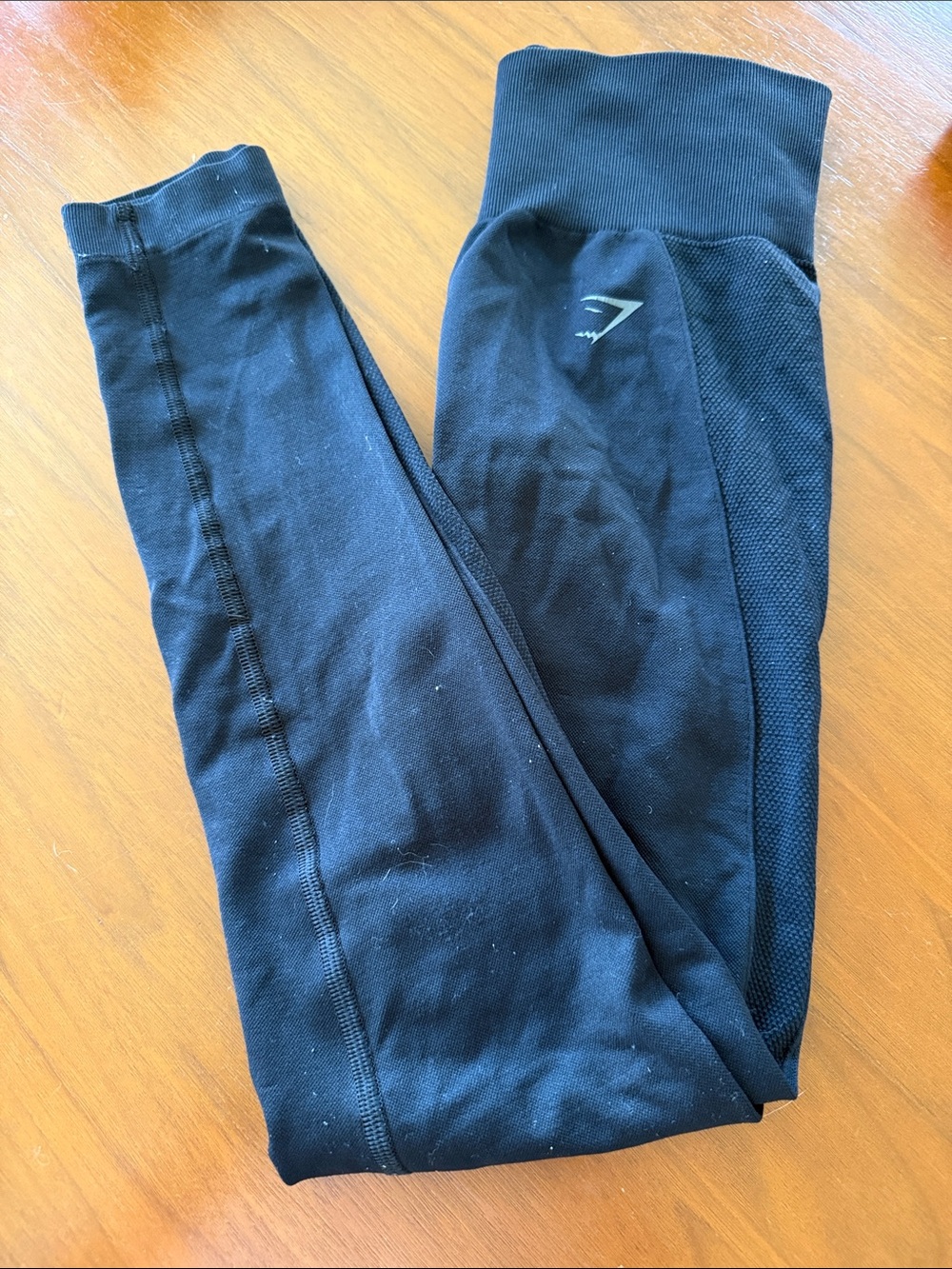 Gymshark Black Performance Leggings with Logo